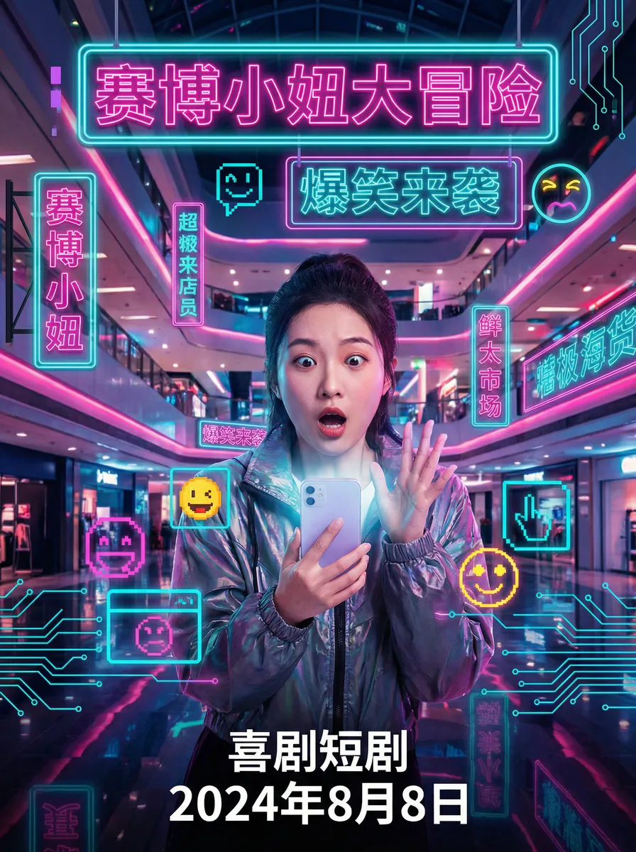 你是不是欠G了公交车 搞笑喜剧短剧 - 赛博小妞大冒险海报